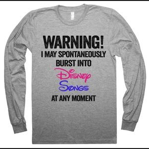 Disney singing shirt - long sleeve